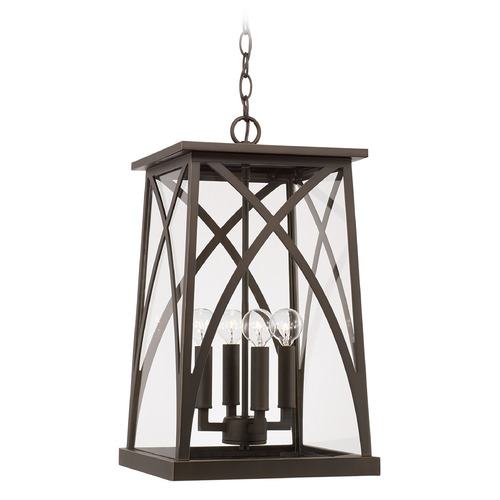 Capital Lighting Marshall 20-Inch Outdoor Hanging Lantern in Bronze by Capital Lighting 946542OZ