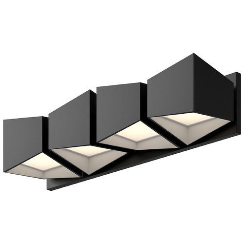 Cubix Black & White LED Bathroom Light by Kuzco Lighting