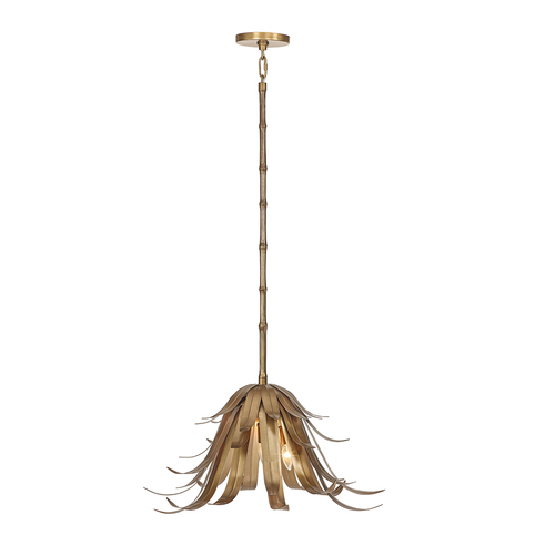 Kagra 24-Inch Chandelier in Brass by Eurofase