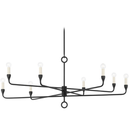 Troy Lighting Orson Black Iron Chandelier