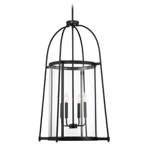 Savoy House Savoy House Lighting Rosedale Matte Black Pendant Light with Cylindrical Shade 3-2406-4-89