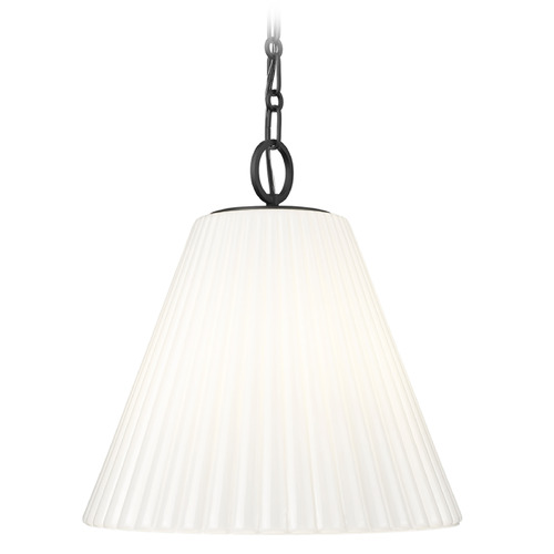 Z-Lite Alaric Matte Black Pendant Light with Conical Shade