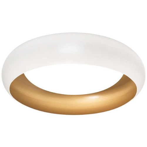 Afx Lighting Kayce White & Gold LED Flushmount Light