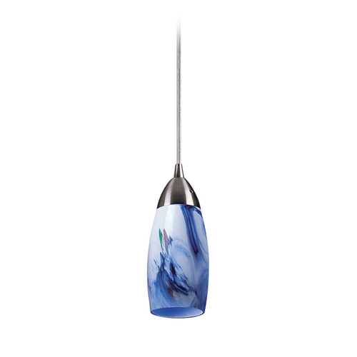 Elk Lighting Modern Mini-Pendant Light with Art Glass 110-1MT