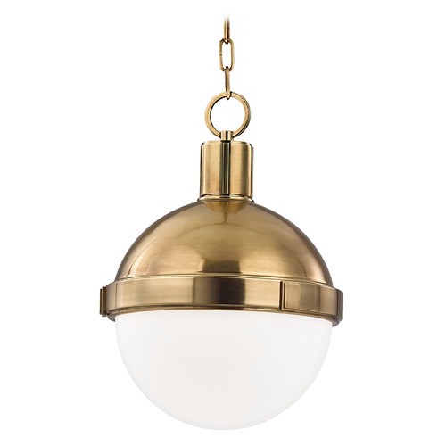 Lambert Pendant in Aged Brass by Hudson Valley Lighting