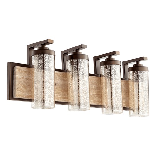 Quorum Lighting Mercury Glass Bathroom Light Oiled Bronze by Quorum Lighting 503-4-86