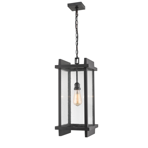 Z-Lite Fallow Black Outdoor Hanging Light by Z-Lite 565CHB-BK