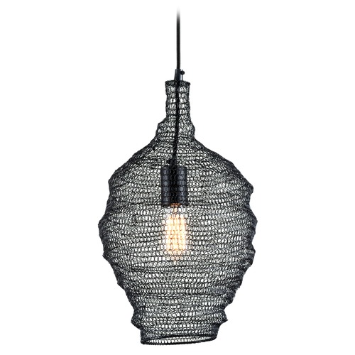 Wabi Sabi Black Pendant by Troy Lighting