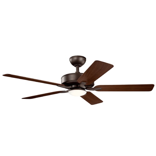 Kichler Lighting Basics Pro Designer 52-Inch Satin Natural Bronze LED Fan 3000K by Kichler Lighting 330019SNB