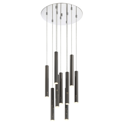 Z-Lite Forest Chrome LED Multi-Light Pendant by Z-Lite 917MP12-PBL-LED-9RCH