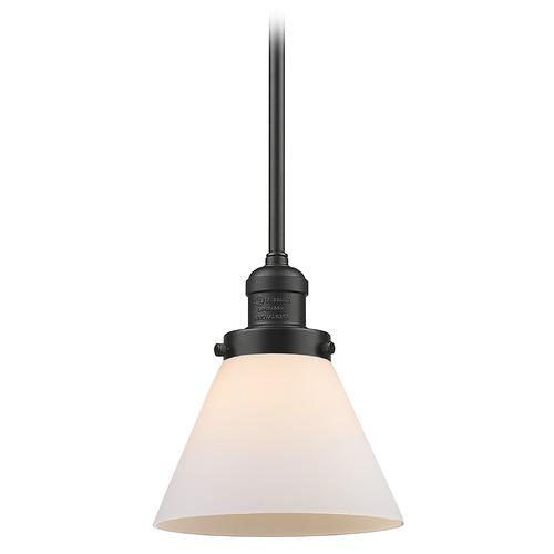 Innovations Lighting Innovations Lighting Large Cone Oil Rubbed Bronze Mini-Pendant Light with Conical Shade 201S-OB-G41