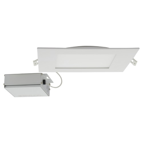 24W 8-Inch Square LED Edge-Lit Direct Wire CCT Dimmable Downlight by Satco Lighting