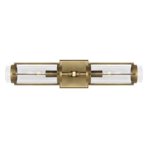 Visual Comfort Studio Collection Lauren Ralph Lauren 20-Inch Flynn Time Worn Brass Linear Sconce by Visual Comfort Studio LV1002TWB