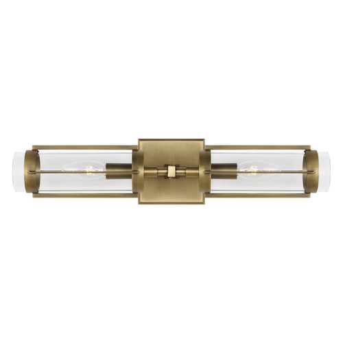 Visual Comfort Studio Collection Lauren Ralph Lauren 20-Inch Flynn Time Worn Brass Linear Sconce by Visual Comfort Studio LV1002TWB