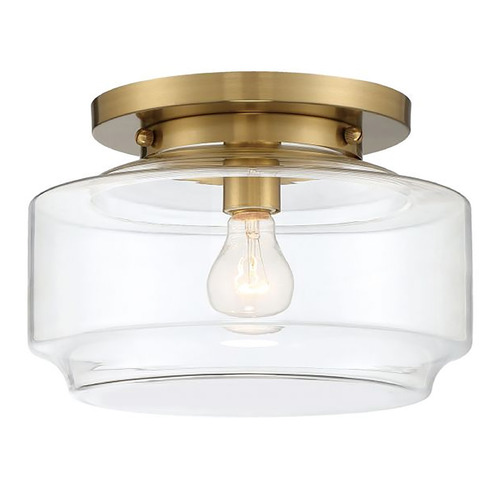 Peri Satin Brass Flush Mount by Craftmade Lighting