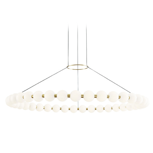 Sean Lavin Orbet 42-Inch LED Chandelier in Brass by Visual Comfort Modern