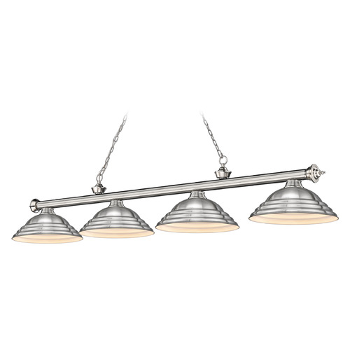 Z-Lite Cordon Brushed Nickel Billiard Light by Z-Lite 2306-4BN-SBN