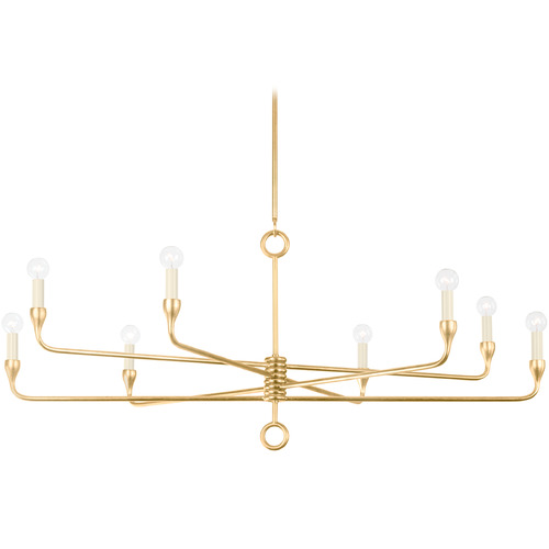 Troy Lighting Orson Vintage Gold Leaf Chandelier