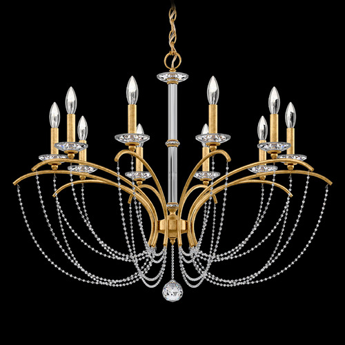 Schonbek Worldwide Lighting Priscilla Heirloom Gold Chandelier