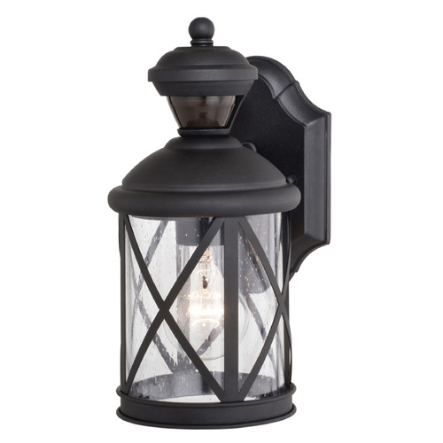 Vaxcel Lighting Henderson Textured Black Outdoor Wall Light