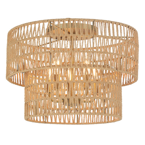 Minka Lavery Bungalow Heaven Soft Brass Flushmount Light