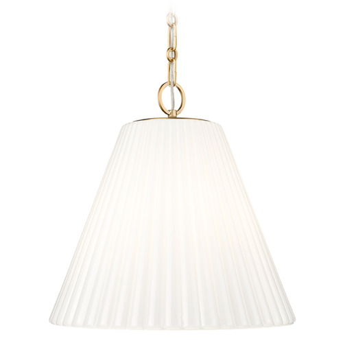 Z-Lite Alaric Modern Gold Pendant Light with Conical Shade