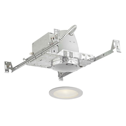 Recesso Lighting by Dolan Designs Recesso Lighting 4-Inch Recessed Light Kit with White Shower Trim TC4/T409WH
