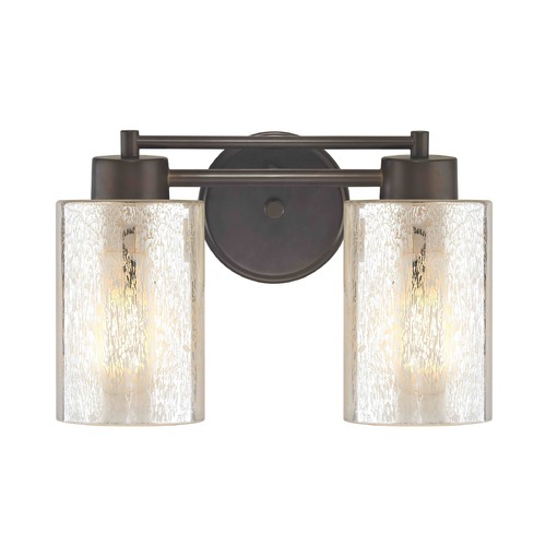 Design Classics Lighting Mercury Glass Bathroom Light Bronze 702-220 GL1039C