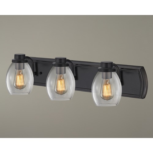 Legacy 24-Inch Vanity Light in Oil Rubbed Bronze with Clear Glass