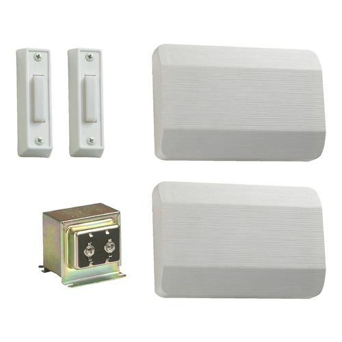 White Doorbell Chime by Quorum Lighting