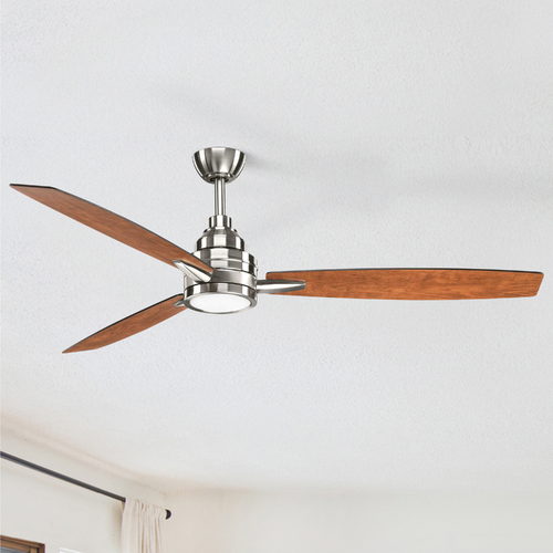 Gaze Brushed Nickel LED Ceiling Fan by Progress Lighting