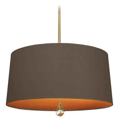 Williamsburg Custis Modern Brass Pendant by Robert Abbey