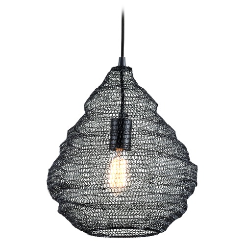 Troy Lighting Wabi Sabi Black Pendant by Troy Lighting F6776