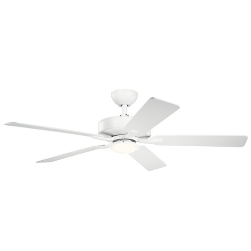 Kichler Lighting Basics Pro Designer 52-Inch White LED Fan 3000K by Kichler Lighting 330019WH