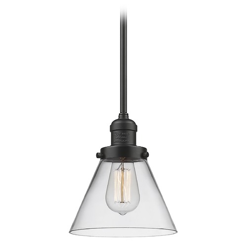 Innovations Lighting Innovations Lighting Large Cone Oil Rubbed Bronze Mini-Pendant Light with Conical Shade 201S-OB-G42