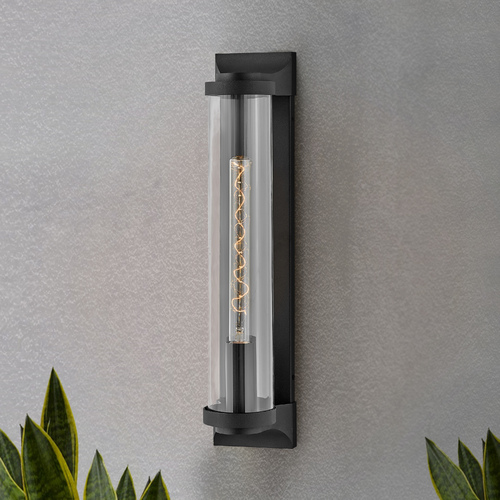 Hinkley Pearson Textured Black LED Outdoor Wall Light by Hinkley Lighting 29064TK-LL