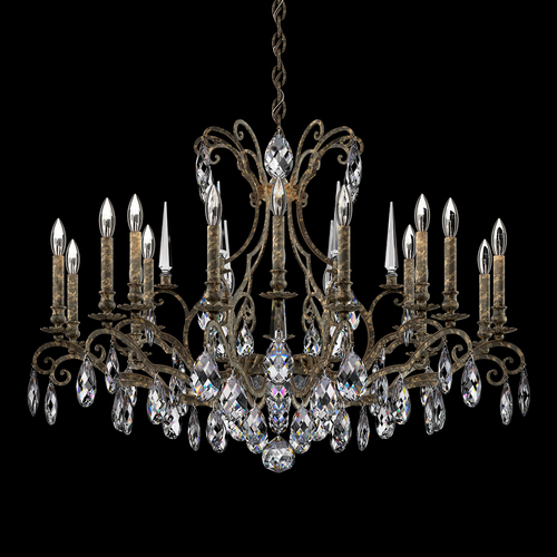 Renaissance Nouveau Heirloom Bronze Crystal Chandelier by Schonbek Lighting