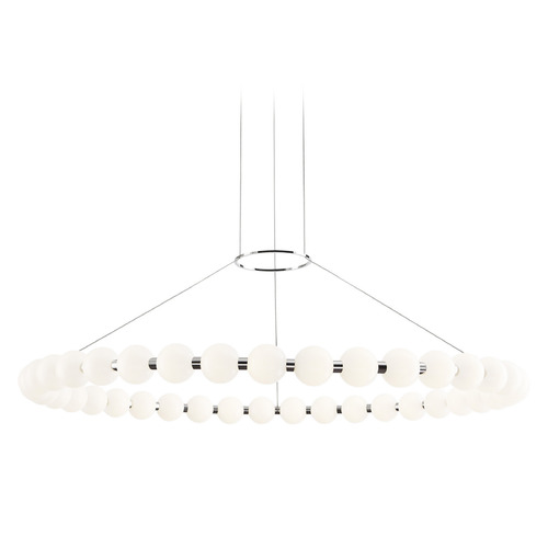 Visual Comfort Modern Collection Sean Lavin Orbet 42-Inch LED Chandelier in Polished Nickel by Visual Comfort Modern 700OBT42N-LED927