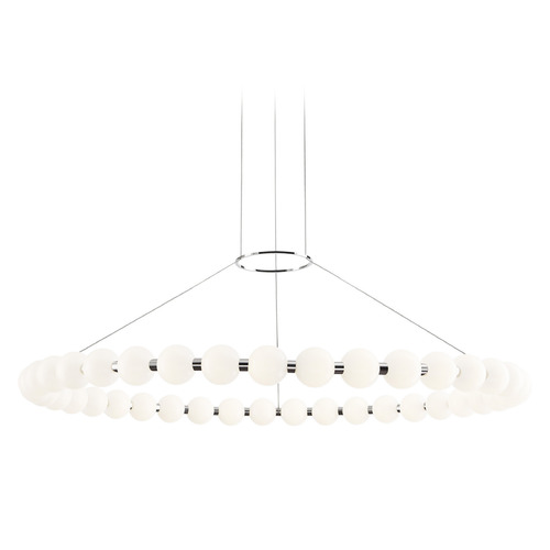 Sean Lavin Orbet 42-Inch LED Chandelier in Polished Nickel by Visual Comfort Modern