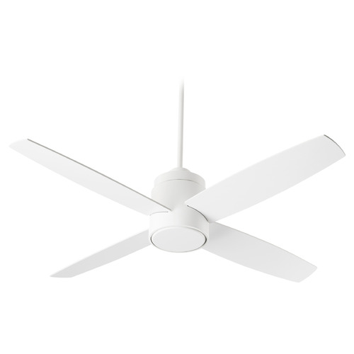 Oslo 52-Inch Damp Ceiling Fan in White by Oxygen Lighting