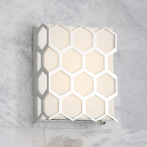 Missing Link LED Sconce in Polished Nickel by George Kovacs