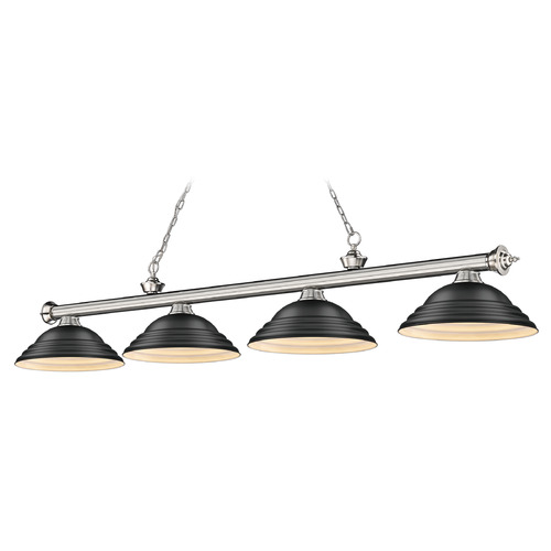 Z-Lite Cordon Brushed Nickel Billiard Light by Z-Lite 2306-4BN-SMB