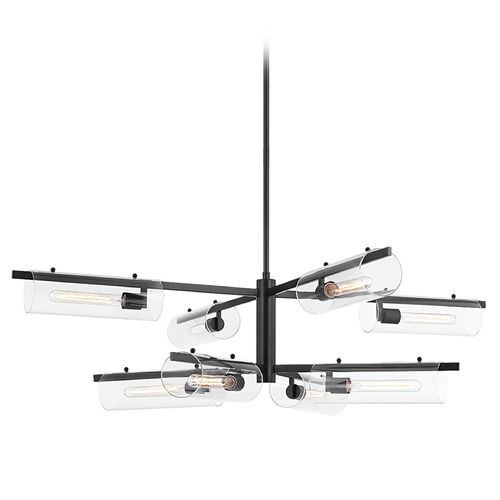 Mitzi by Hudson Valley Mitzi Paige Soft Black 8-Light Chandelier H326808-SBK