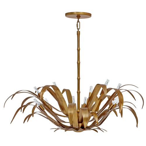 Kagra 42-Inch Chandelier in Brass by Eurofase