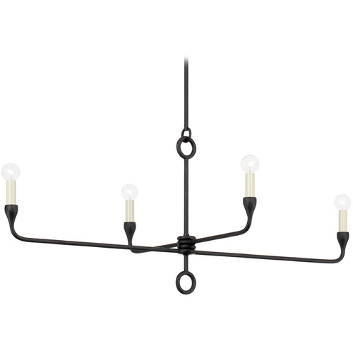 Troy Lighting Troy Lighting Orson Black Iron Island Light F9544-BI