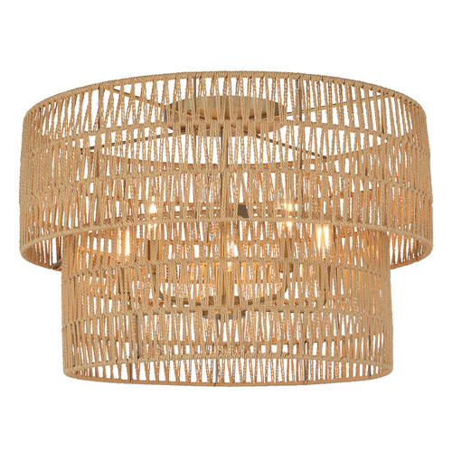 Minka Lavery Bungalow Heaven Soft Brass Flushmount Light