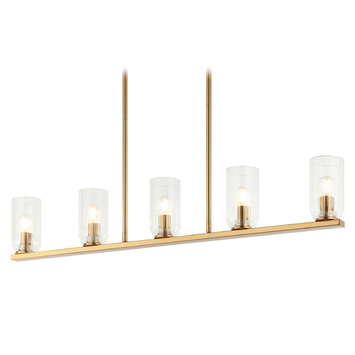 Matteo Lighting Westlock Aged Gold Brass Island Light by Matteo Lighting C34005AG