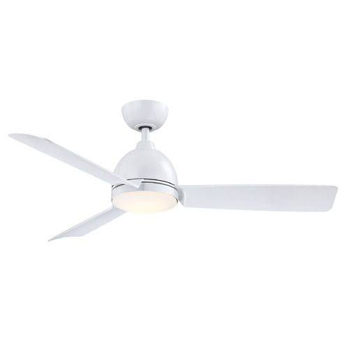 Fanimation Fans Starboard L Matte White LED Ceiling Fan with Light