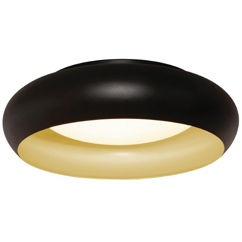 Afx Lighting Kayce Black & Gold LED Flushmount Light