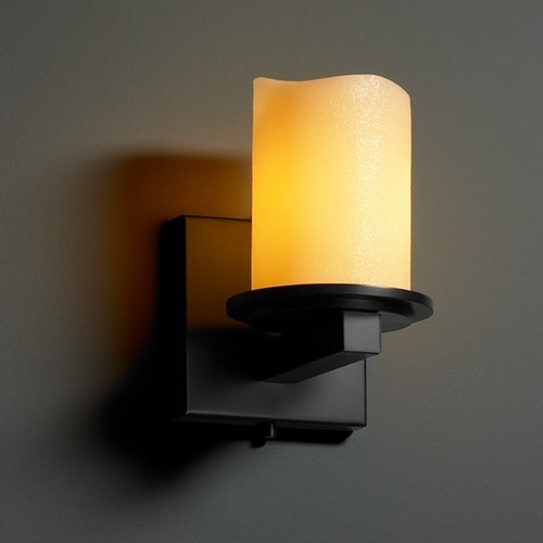 Justice Design Group Justice Design Group Candlearia Collection Sconce CNDL-8771-14-AMBR-MBLK